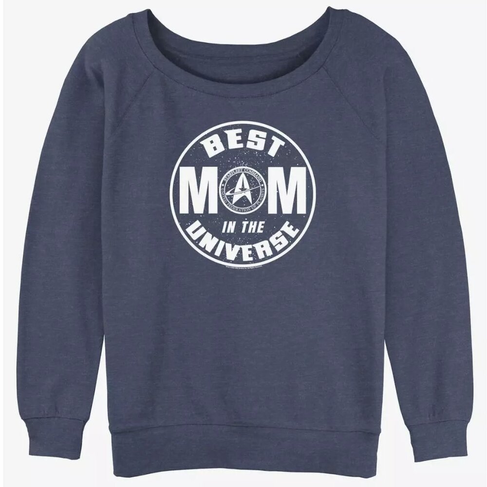 Star Trek Best Mom In The Universe Womens Slouchy Sweatshirt 2XL